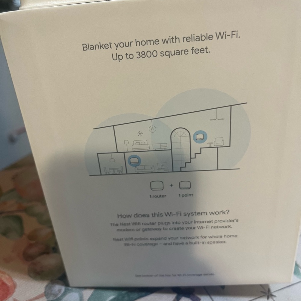 Google NEST‎ WIFI ROUTER AND POINT SYSTEM IN THE COLOR SNOW - Picture 5 of 6